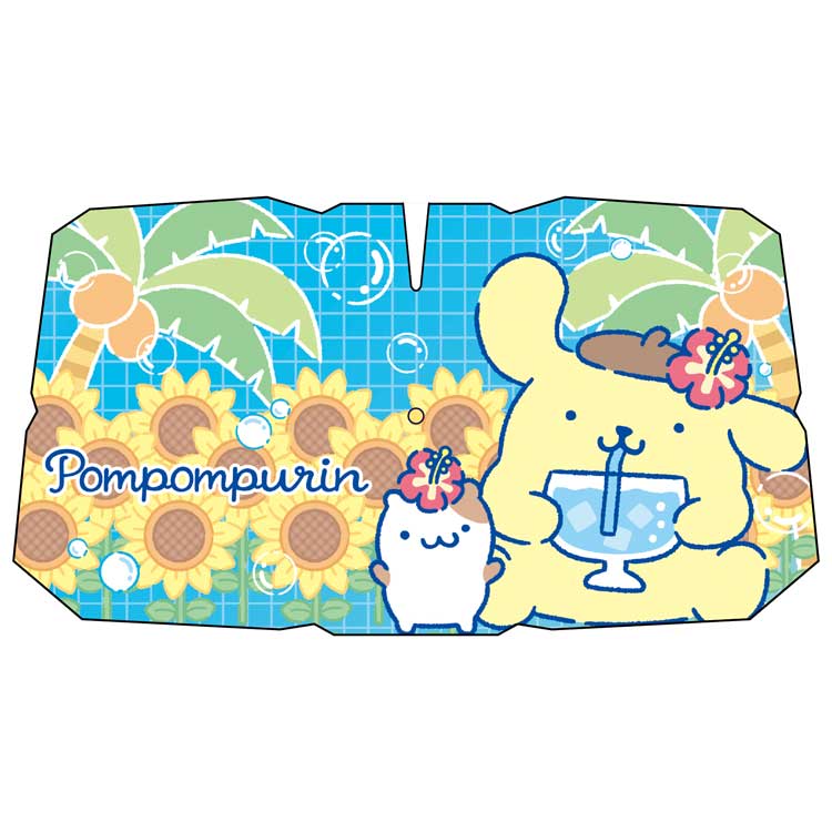 ポムポムプリン カーサンシェードアンブレラ M 365049 サマー カー用品