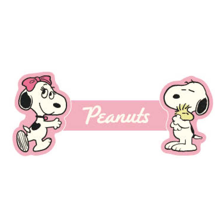 スヌーピー ケーブルホルダー ピンク まとめる コードホルダー バンド 束ねる SNOOPY & SIBLINGS 046358