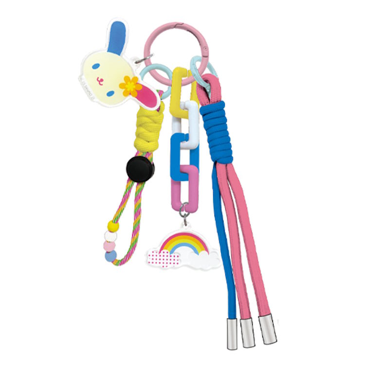 ウサハナ ストラップチャーム マスコット付き 目印 めじるし ワンポイント 619329...