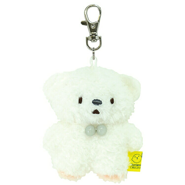 ふわふわたっとん キーチェーン いぬ WH 051816 ホワイト