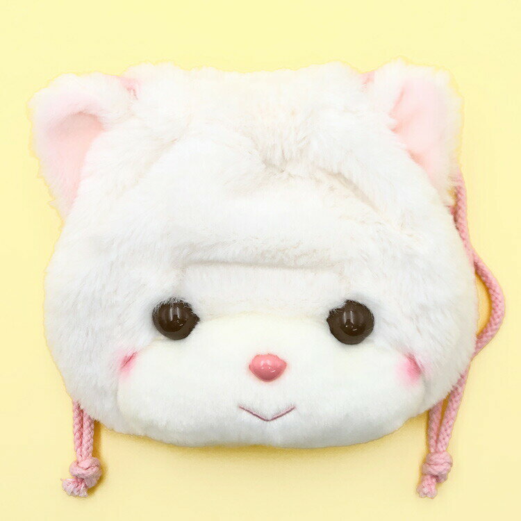 乐天商城 - レトロぬいぐるみこれくしょん ぬいぐるみ巾着 クリーミーねこ 410860