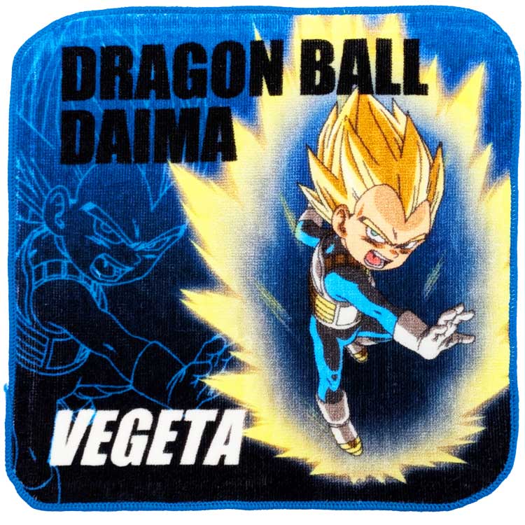 Hand Towel, Handkerchief - ドラゴンボールDAIMA ミニタオル ベジータミニ プチタオル ハンカチタオル 手拭き 入園入学グッズ 004050