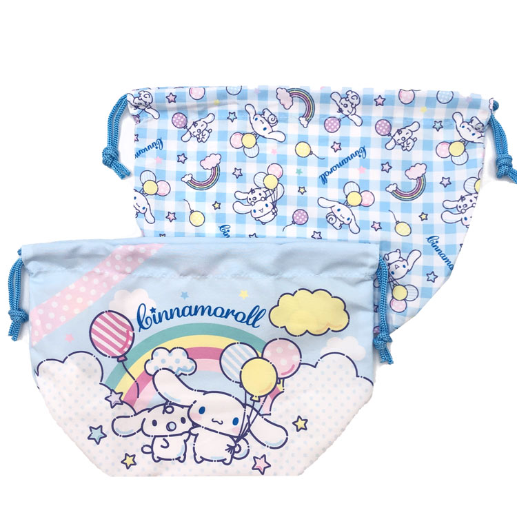 シナモロール マチ付き巾着2P 902281 SANRIO サンリオキャラクターズ