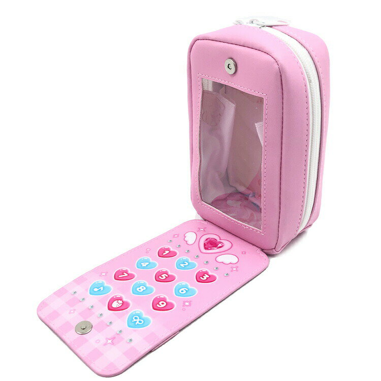 Pink flip phone style pen pouch 310209 Heisei fancy Heisei retro Y2K
