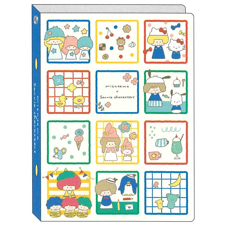 mizutama×サンリオキャラクターズ シールバインダー しかく 047522 第2弾 SANRIO ...
