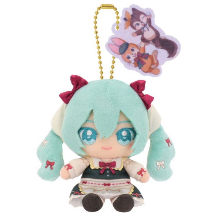 乐天商城 - ミクッピーラムネ Chibiぬいおすわりマスコット 等身ver 初音ミク×クッピーラムネ クッピーラムネ 初音ミク