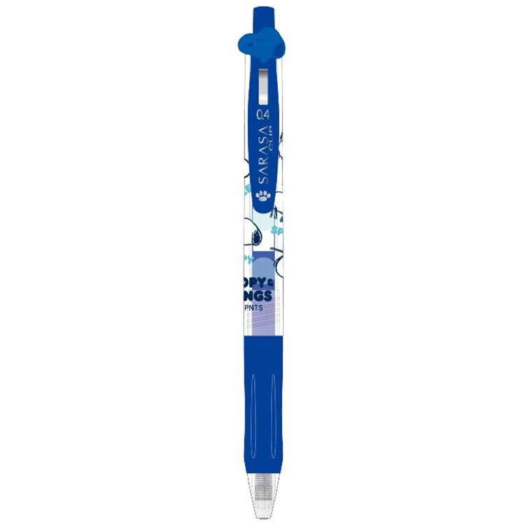 Rakuten - スヌーピー フェイスクリップサラサ0.4mm インク色：ブルー 304285 SNOOPY ピーナッツ SARASA