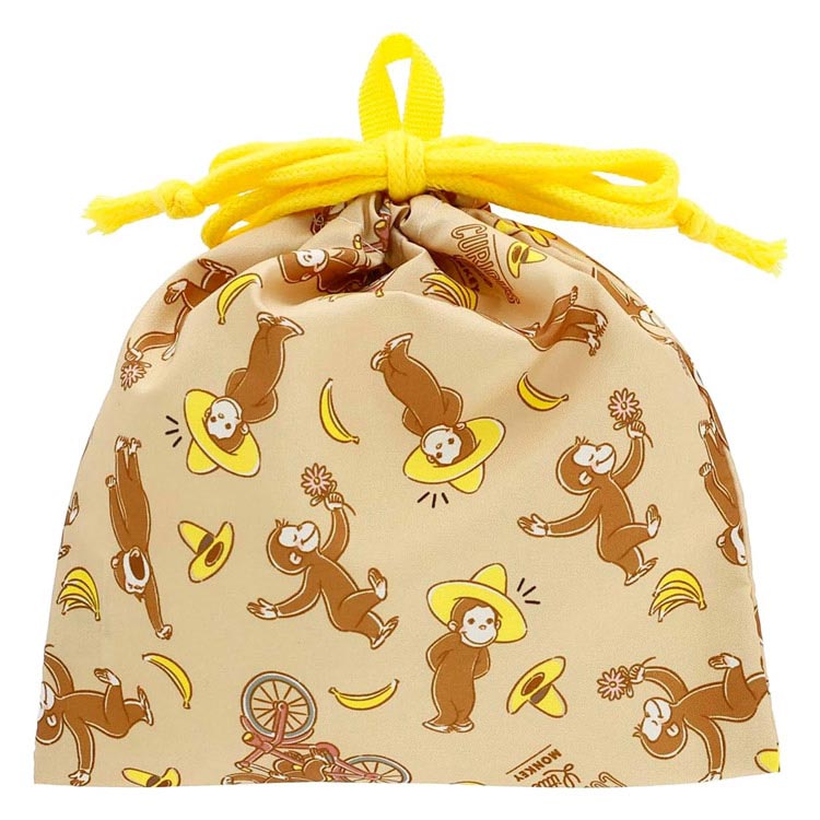 おさるのジョージ 巾着S ジョージモカ 008728