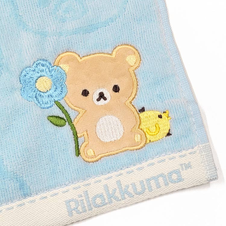 リラックマ タオルハンカチ ブルー 903240 26SS りらっくま Rilakkuma