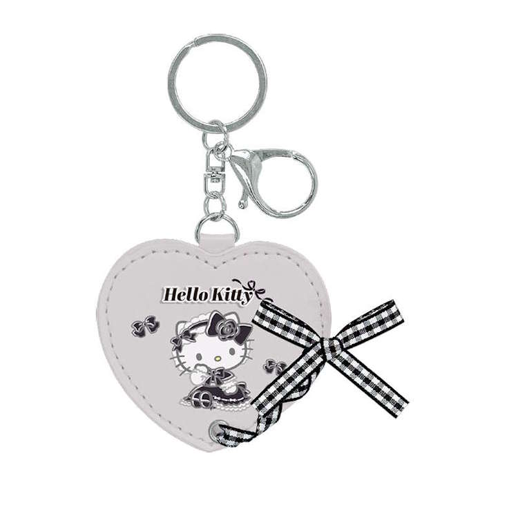 ハローキティ レースアップリボンキーホルダー ゴシックロリータ キーホルダー アクセサリー 目印 めじるし アクセント 374664