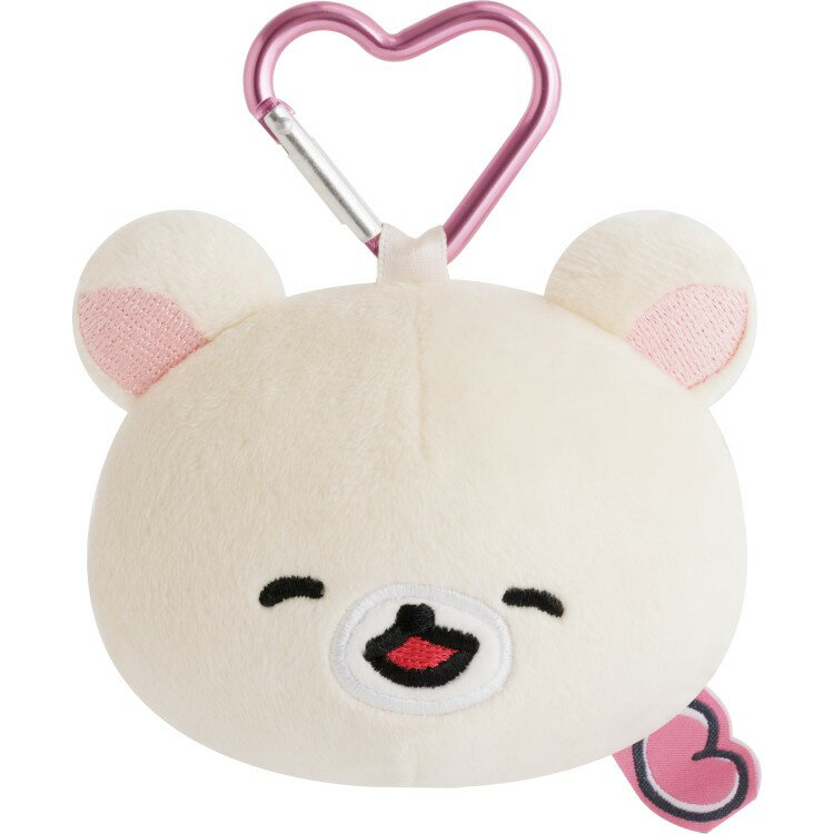 リラックマ ぬいぐるみミラー コリラックマ ゆるゆるぽかぽか 鏡 コンパクトミラー カラビナ付 ハートカラビナ ぬいぐるみフェイス キーホルダー
