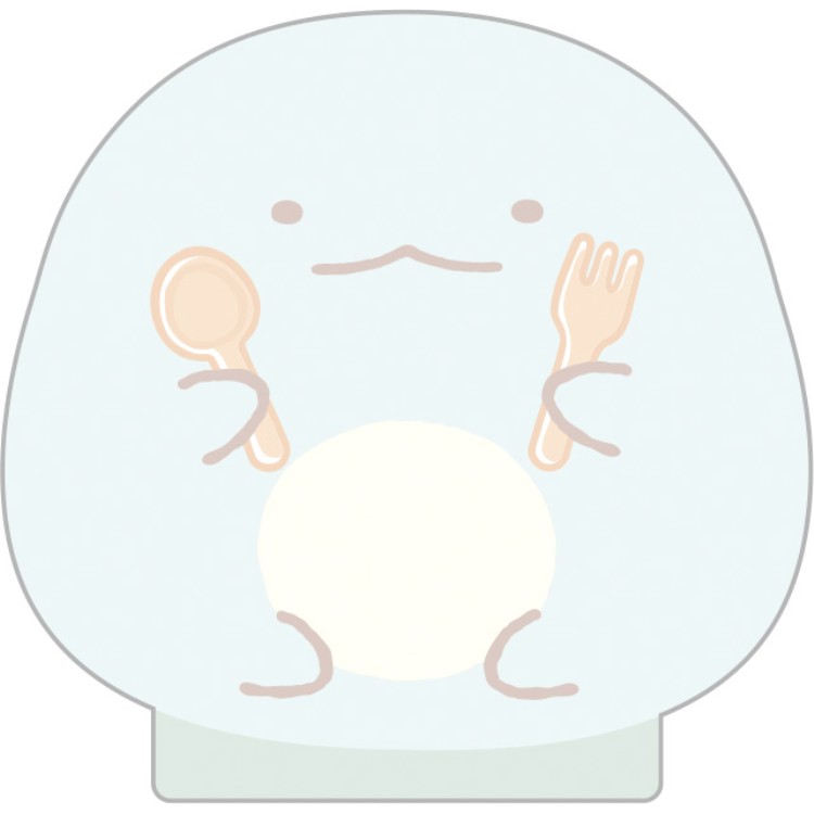 すみっコぐらし むちむちまんまる付箋メモ とかげ たぬきのまんまるレストラン ダイカット カラー ぷにぷに alphakids-10441591 キャラクターハウス キャロル サンプル画像2