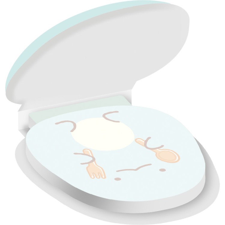 すみっコぐらし むちむちまんまる付箋メモ とかげ たぬきのまんまるレストラン ダイカット カラー ぷにぷに alphakids-10441591 キャラクターハウス キャロル サンプル画像3