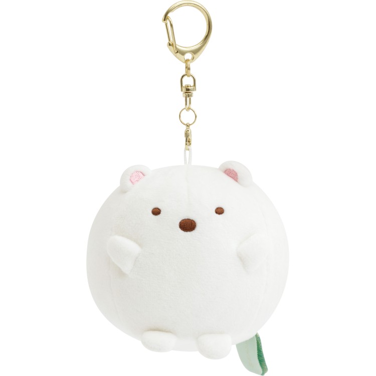すみっコぐらし ぶらさげまんまるぬいぐるみ しろくま たぬきのまんまるレストラン ぬいぐるみキーホルダー