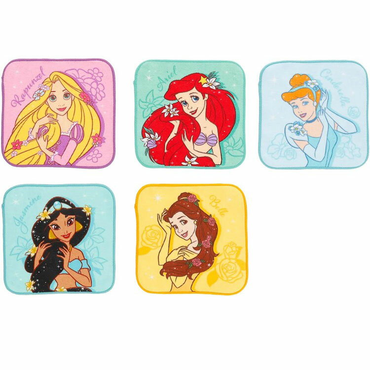 디즈니 프린세스 미니 타월 5P 위즈 플라워 008414 Disney