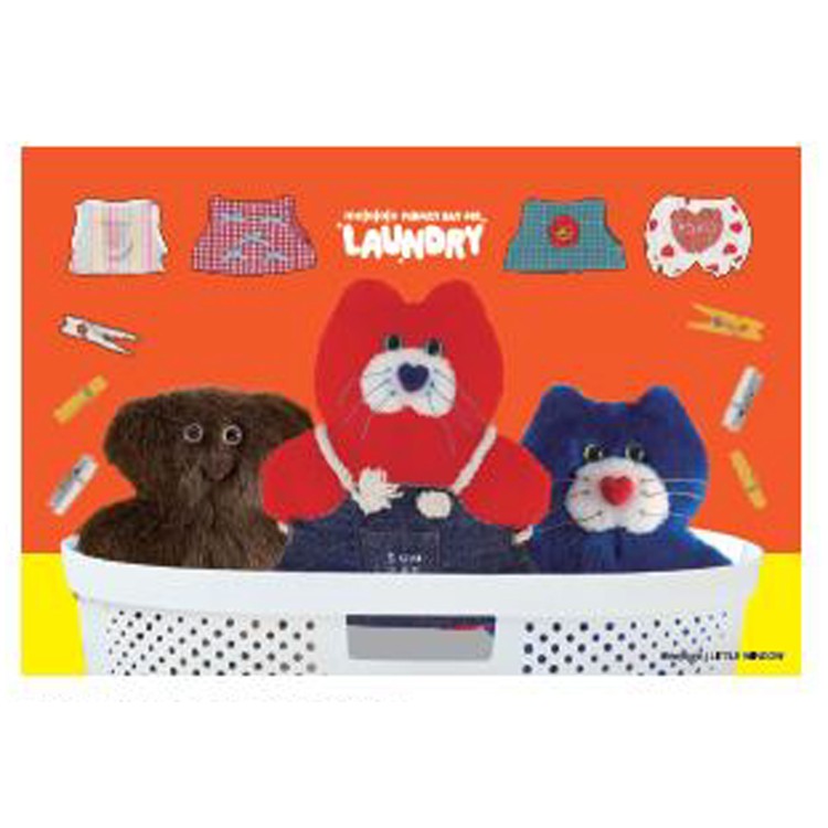 mojojojo IP906163 ポストカード LAUNDRY BASKET 第2弾 PERFECT DAY FOR LAUNDRY モジョジョジョ 尾崎歩美 ぬいぐるみ作家