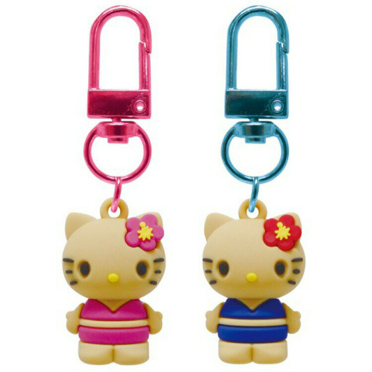 乐天商城 - ハローキティ PVCペアキーホルダー 日焼けA 620349 サンリオ SANRIO