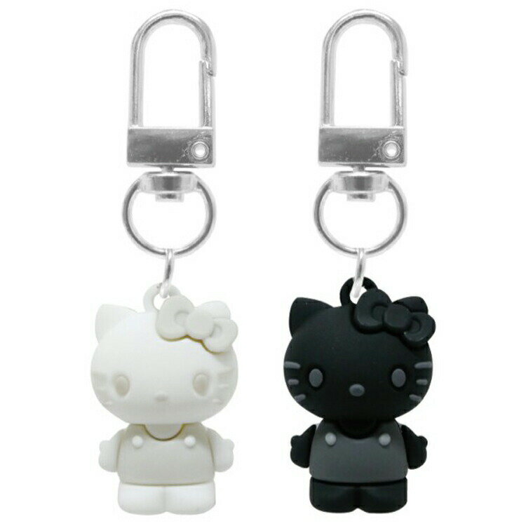 ハローキティ PVCペアキーホルダー ホワイトブラック 620370 サンリオ SANRIO