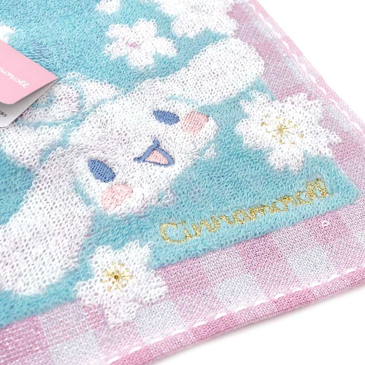 キャラクターハウス キャロルのシナモロール タオルハンカチ 桜 903097 26SS CINNAMOROLL サンリオ｜アングル3