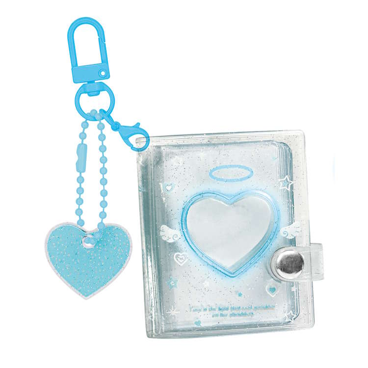 ブルー ミニミニファイルキーホルダー 推し活 推し色 コレクション 目印 めじるし 持ち歩き 321779