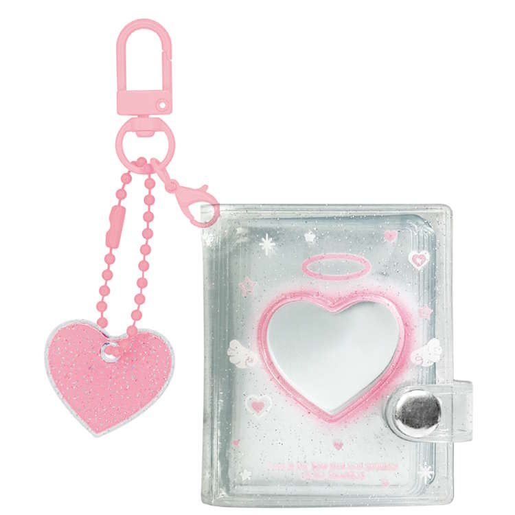 ピンク ミニミニファイルキーホルダー 推し活 推し色 コレクション 目印 めじるし 持ち歩き 321786