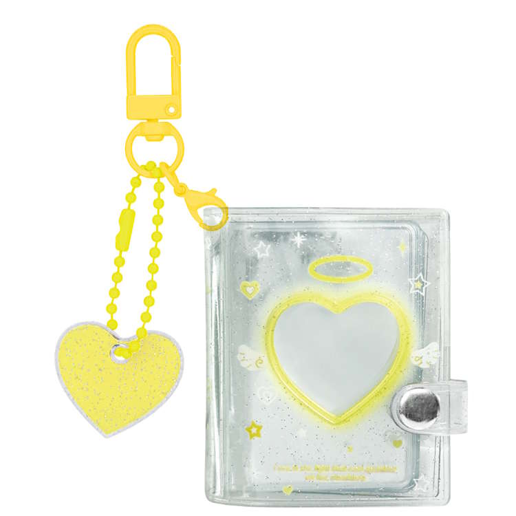 イエロー ミニミニファイルキーホルダー 推し活 推し色 コレクション 目印 めじるし 持ち歩き 321816