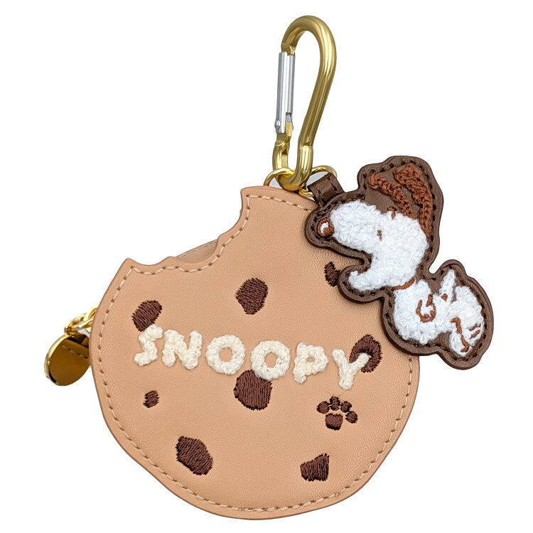 Other - スヌーピー ダイカットポーチ cookie チョコレートシリーズ 009475 クッキー型 カラビナ付 ミニポーチ