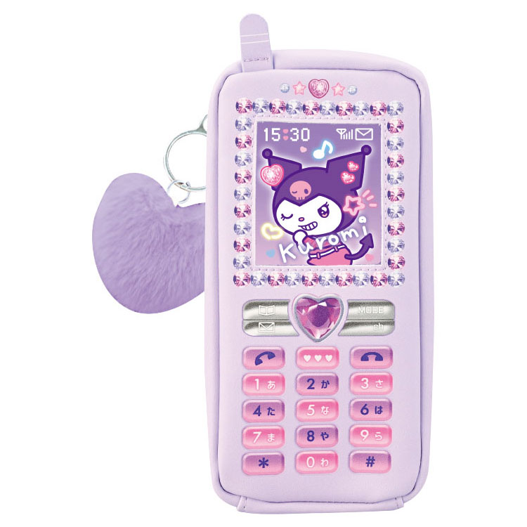 Kuromi Flip Phone-Style Pen Case 376958 SANRIO