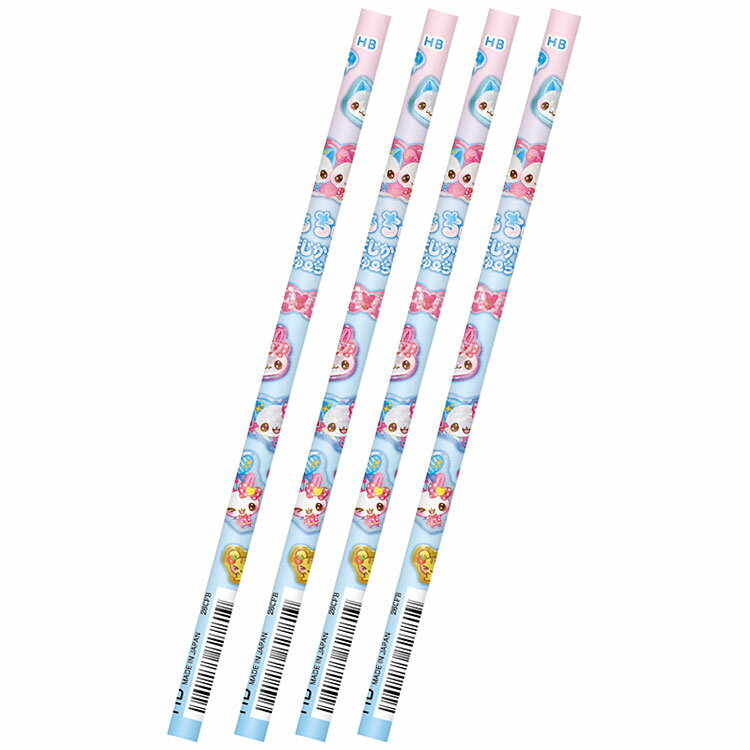 乐天商城 - 4本セット まじかるみゅーちゃん えんぴつHB丸 390725 うるちゅるアイテムコレクション 平成ファンシー クラックス