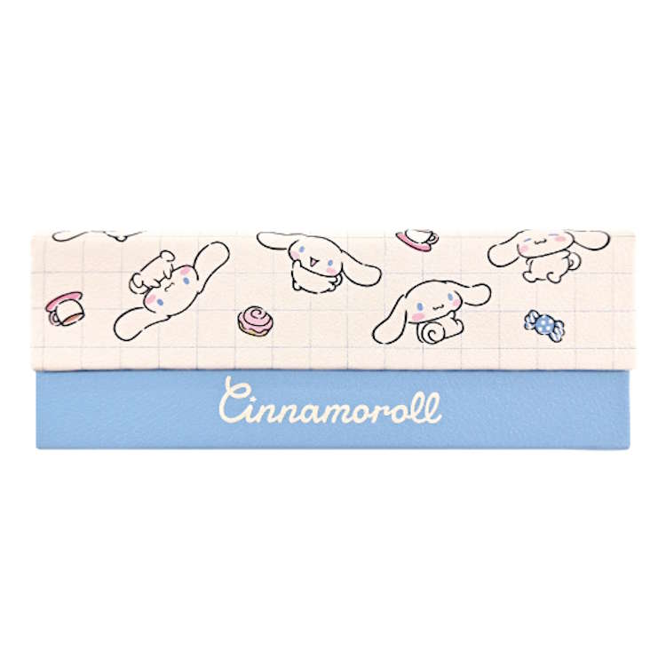 シナモロール クロス付き折りたたみメガネケース 眼鏡入れ 眼鏡ケース めがねケース 283114