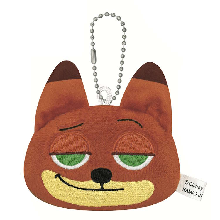 ズートピア ミニフェイスキーホルダー ニック ダイカットフェイス ボールチェーン マスコット コレクション 070423