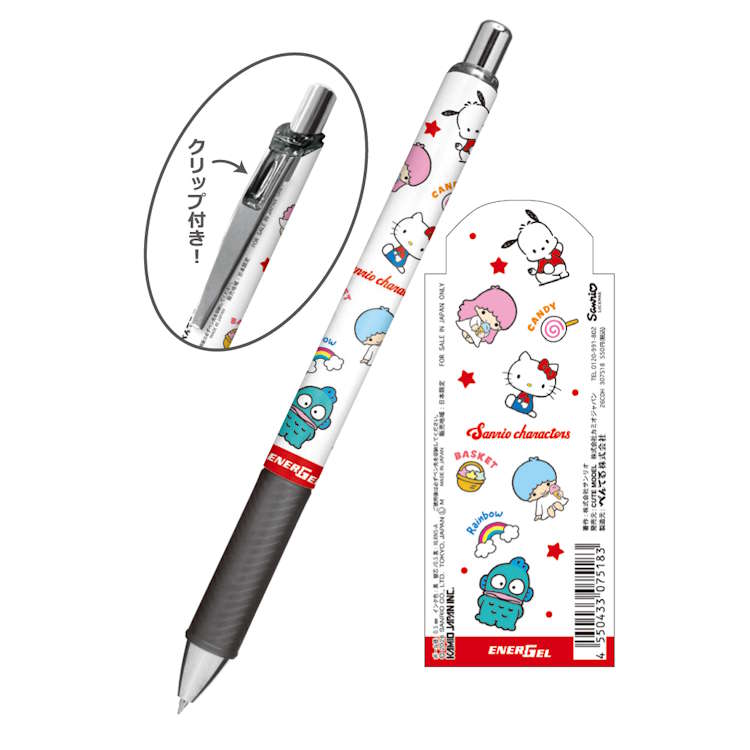 サンリオキャラクターズ エナージェルボールペン 0.5mm 集合 ペン 筆記具 筆記用具 キティ キキ ララ ハンギョドン 075183 alphakids-10443653 キャラクターハウス キャロル サンプル画像2