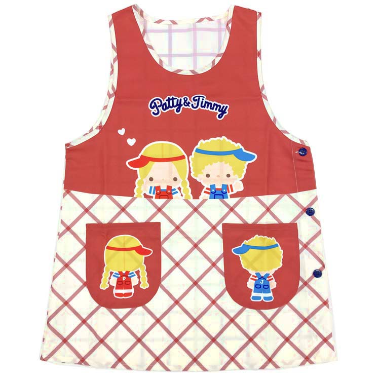 Rakuten - パティ&ジミー エプロン 転写脇釦 M〜L 赤 905329 サンリオ SANRIO レッド