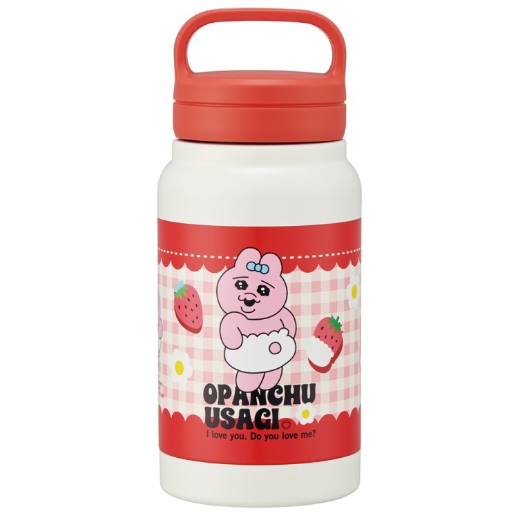 おぱんちゅうさぎ STSC4 スクリューハンドル付マグボトル350ml いちご 可哀想に! 涙目 OPANCHU USAGI