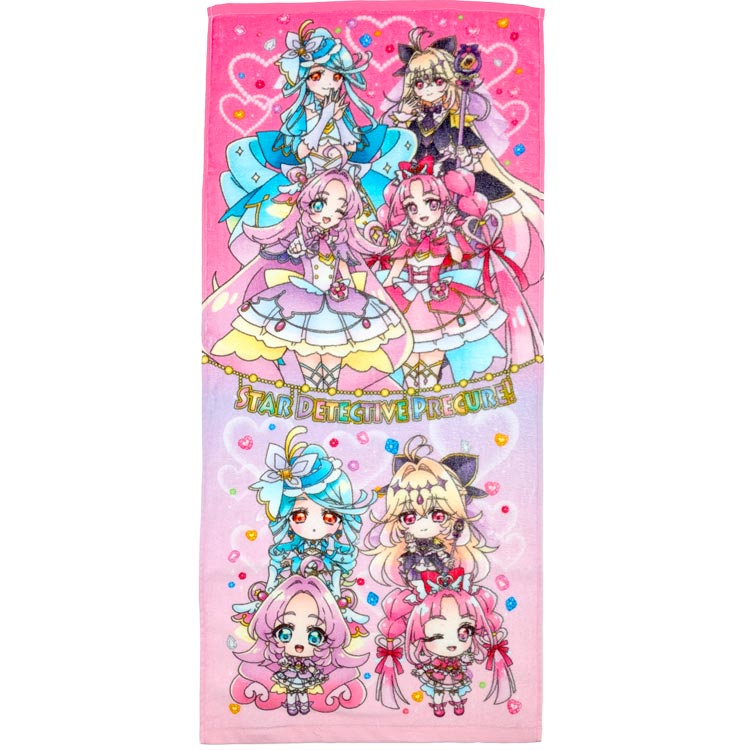 名探偵プリキュア! インクジェットフェイスタオル 005979 Precure ぷりきゅあ