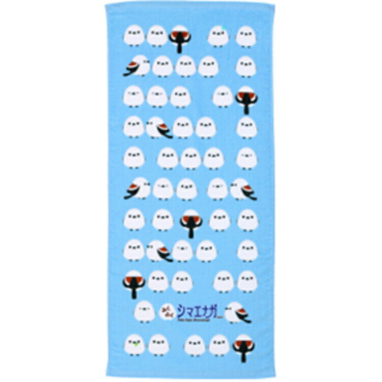 乐天商城 - ふくふくシマエナガ フェイスタオル 217850 水色