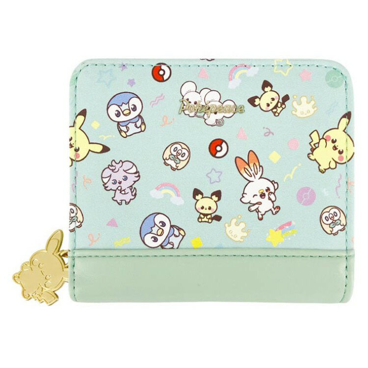 乐天商城 - ポケットモンスター ラウンド札入れ MIT 157224 ポケピース パターンイラスト pokemon ポケモン