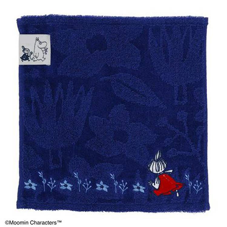 Hand Towel, Handkerchief - ムーミン ミニタオル ネイビーガーデン 012282 MOOMIN 紺