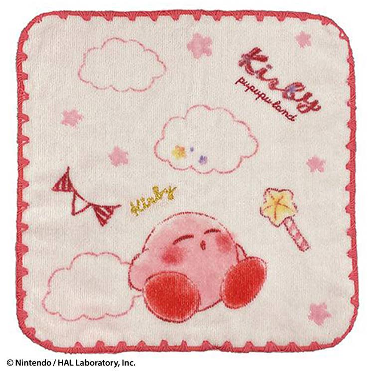 별의 커비 미니 타월 코튼 캔디 구름과 커비 012275 별의 KIRBY 화이트