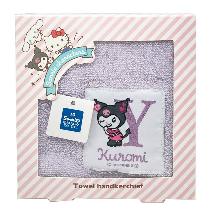 クロミ タオルハンカチ Y 903820 イニシャル KUROMI サンリオ
