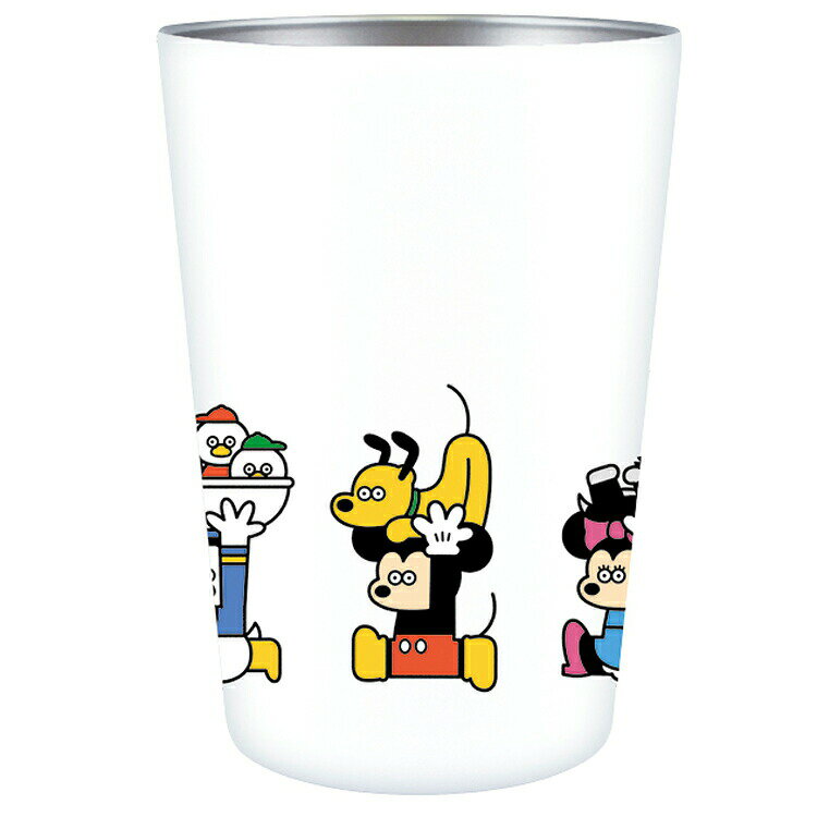 乐天商城 - ディズニー×松本セイジ ステンレスタンブラー WH 606273 ミッキー＆フレンズ