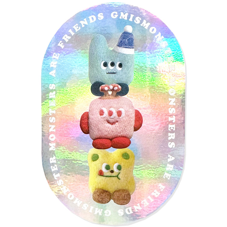 乐天商城 - GOEMULEUN MONSTER ステッカー Colorful Monster Friends 254491 クリエイターズサーカス