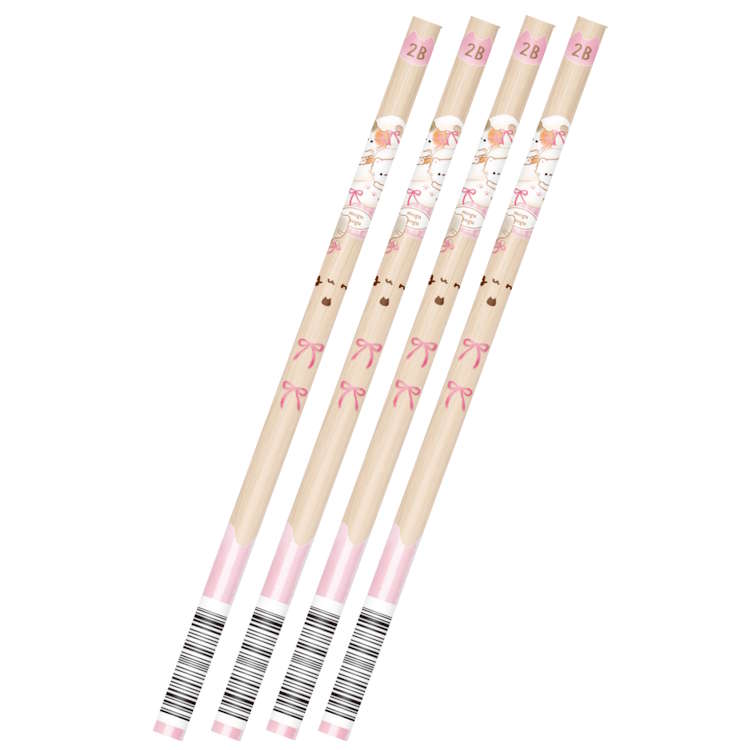 乐天商城 - 【4本セット】もぐにゃん 木のえんぴつ2B ソフトクリーム 鉛筆 筆記具 筆記用具 319899