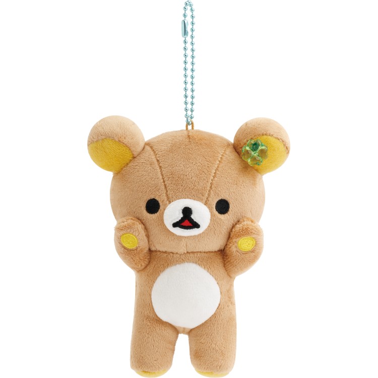 リラックマ ぶらさげぬいぐるみ リラックマ チャイロイコグマのくまきゅんDays ぬいぐるみキーホルダー がおぉポーズ ボールチェーン付