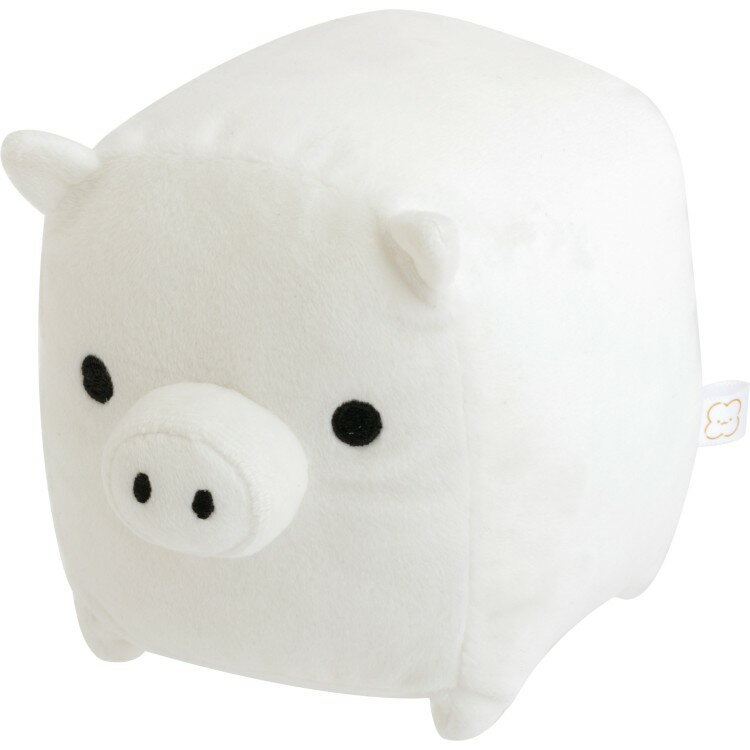 【3月中旬以降〜出荷】 モノクロブー ぬいぐるみ しろ 白豚