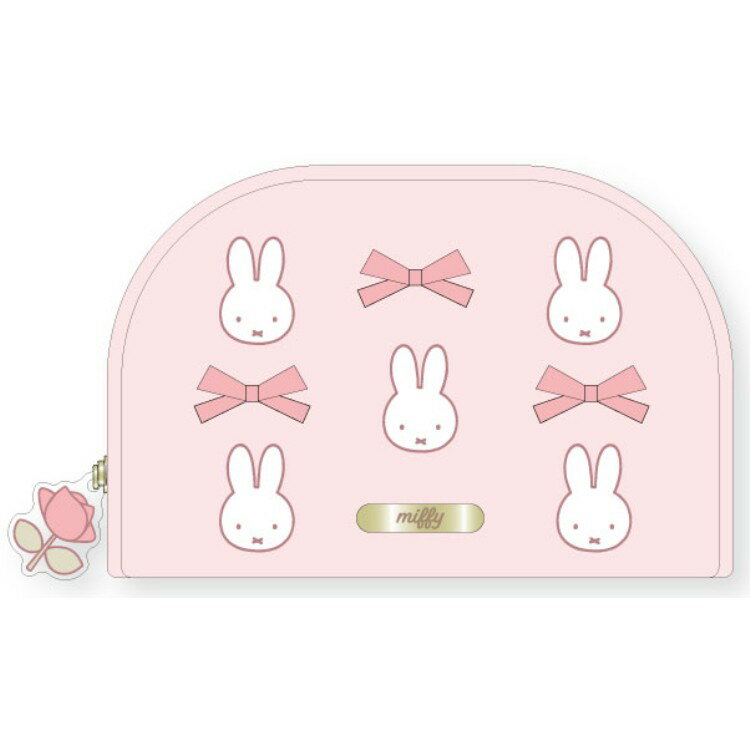乐天商城 - ミッフィー ラウンドポーチ miffy 346624 Classical rose Miffy ディックブルーナ