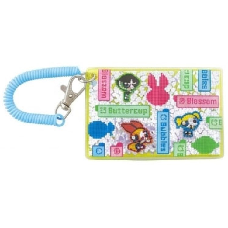 乐天商城 - パワーパフガールズ コンフェッティパスケース イエロー 339688 カラフルピクセル パワパフ The Powerpuff Girls