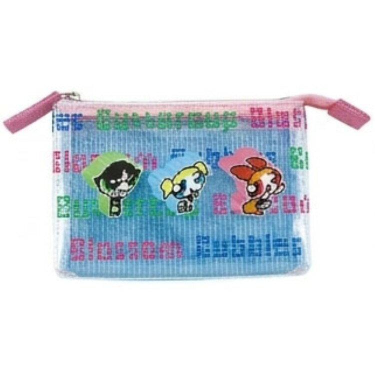 파워 퍼프 걸스 3 포켓 파우치 클리어 339725 다채로운 픽셀 파워 퍼프 The Powerpuff Girls