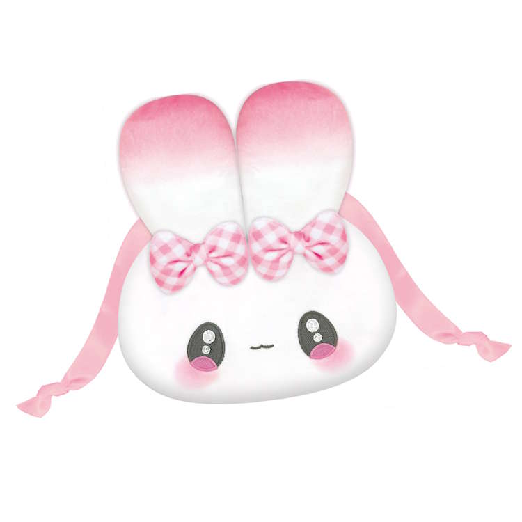 Drawstring Bags - まじかるベリーベリー ぬいぐるみ巾着 すとろベリー フェイスダイカット 巾着袋 きんちゃく 小物入れ 309333