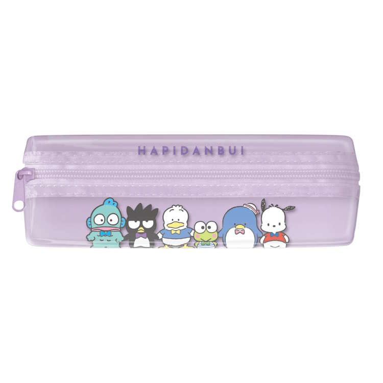 乐天商城 - はぴだんぶい 2ルームペンケース ふでばこ 筆箱 ペン入れ ペンポーチ 小物入れ ハンギョドン バッドばつ丸 ペックル けろけろけろっぴ ポチャッコ タキシードサム 076661